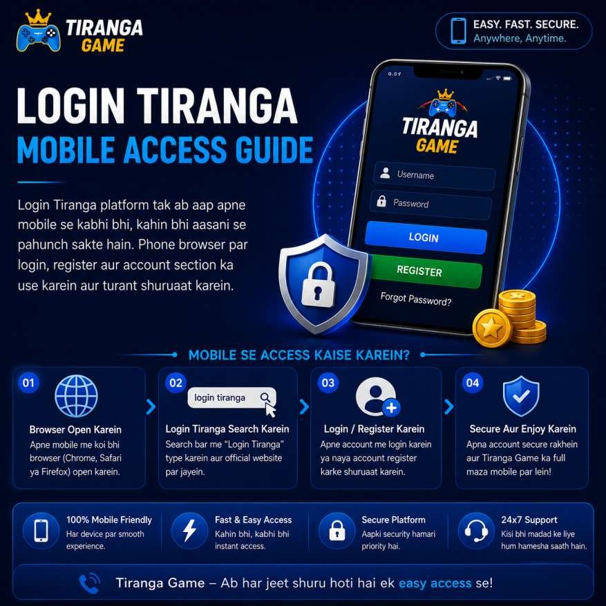 Login Tiranga mobile access guide