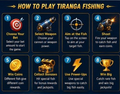 Tiranga Fishing how to play guide