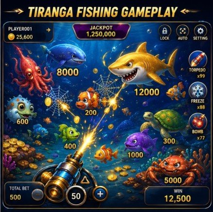 Tiranga Fishing gameplay preview