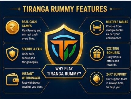 Tiranga Rummy features and interface