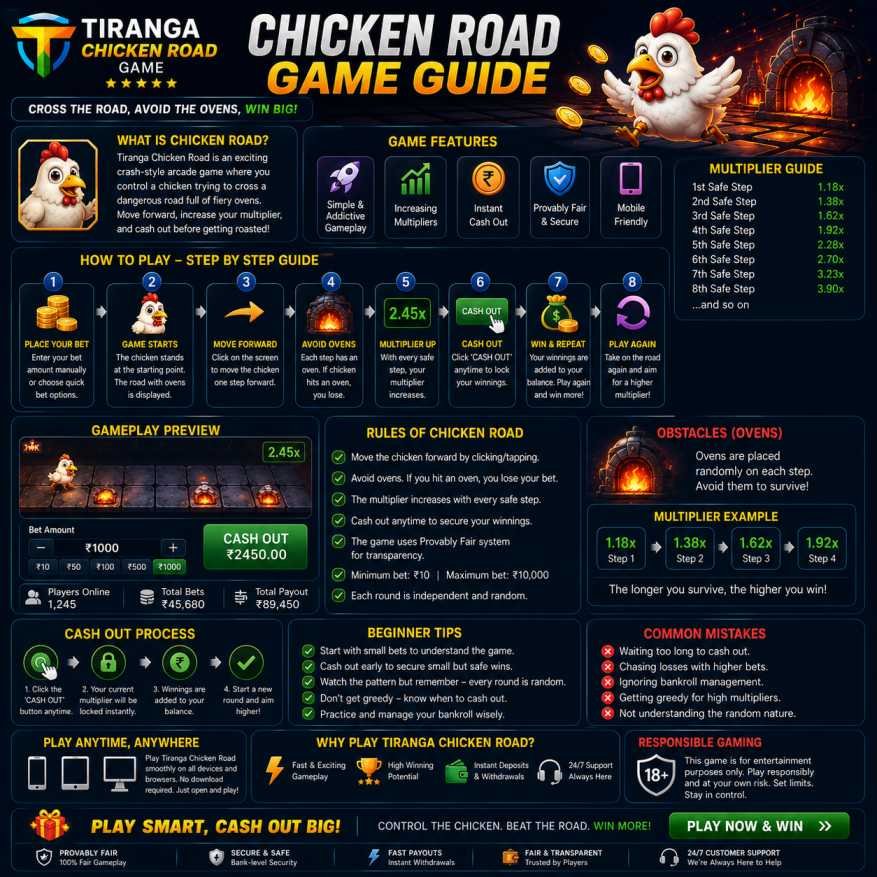 Tiranga Chicken Road Game guide