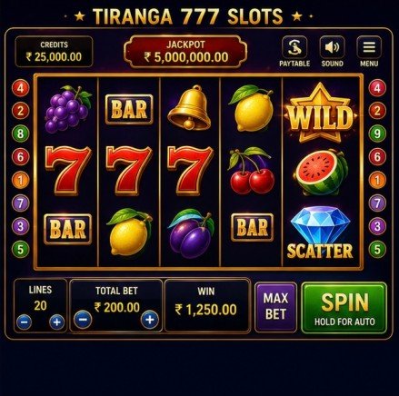 Tiranga 777 Slots gameplay preview