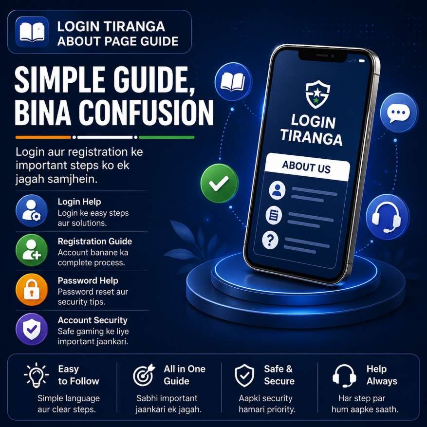 Login Tiranga about page guide