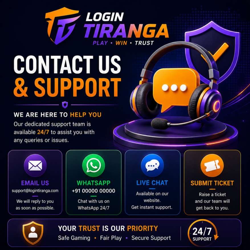 Login Tiranga Contact Us
