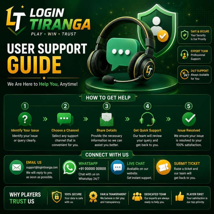 Login Tiranga Contact Us support guide