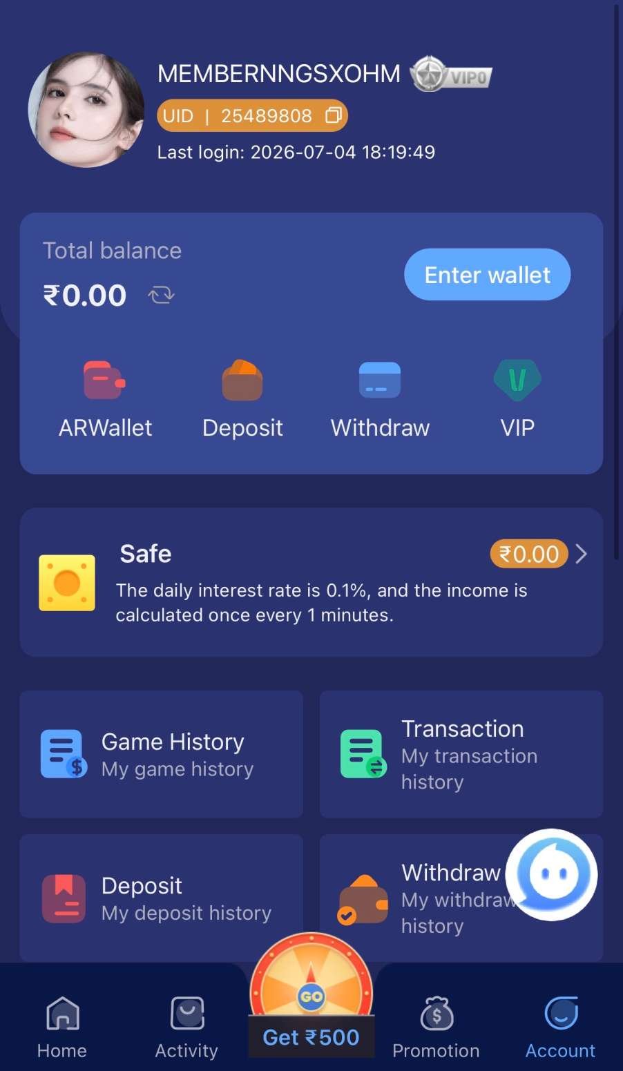 Tiranga mobile browser screenshot