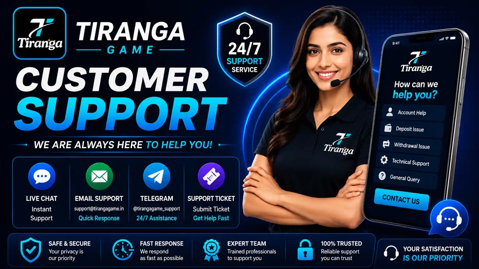 Tiranga Game Customer Support Tiranga Game Customer Support